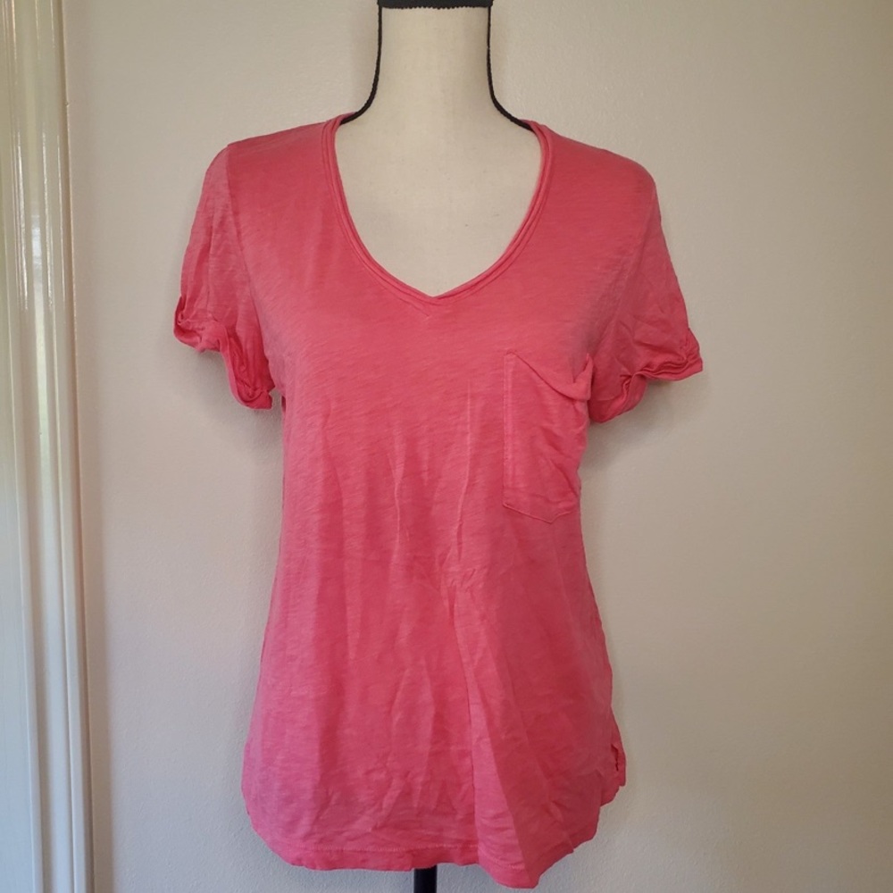 NWT Anthropology t.La pink tee small